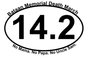 Bataan Memorial Death March Sticker - 14.2 Mile