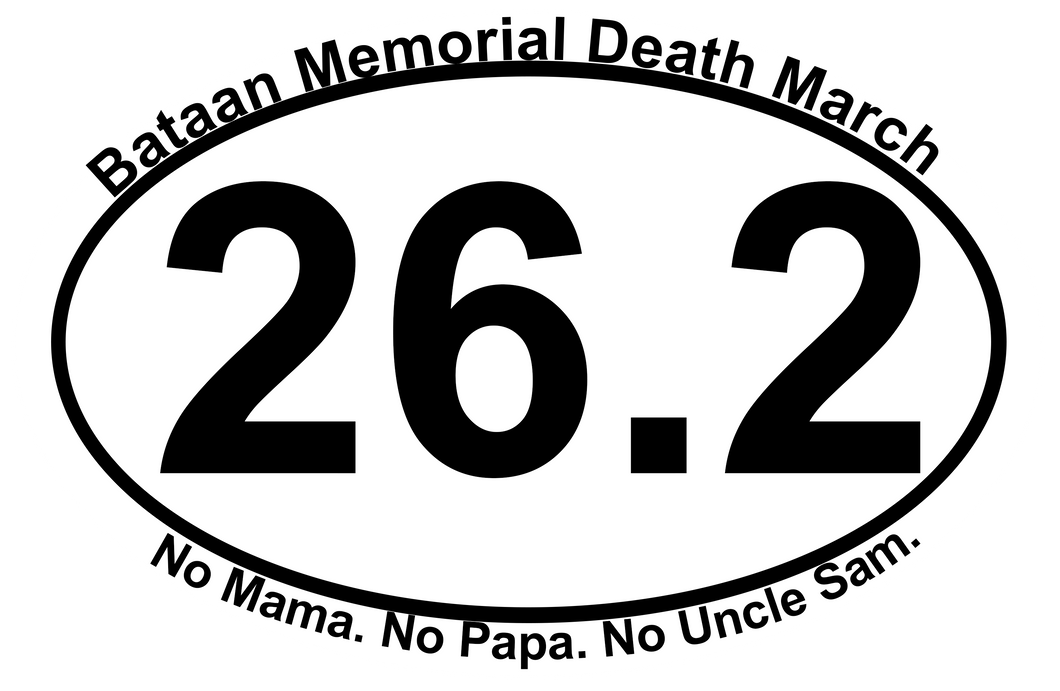 Bataan Memorial Death March Sticker - 26.2 Marathon